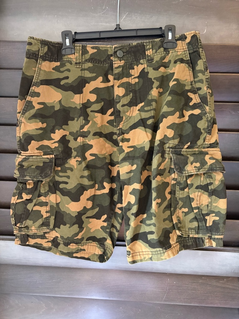 Goodfellow Men's Size 34 Camoflage Cargo Shorts 100% Cotton